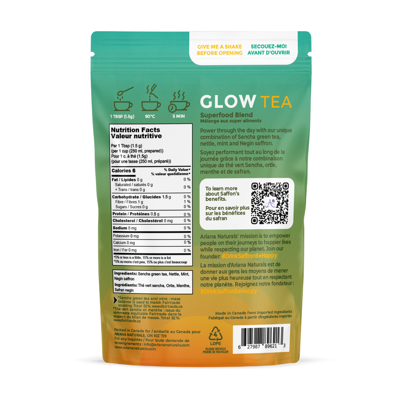 GLOW Tea - Superfood Saffron Blend - 30g