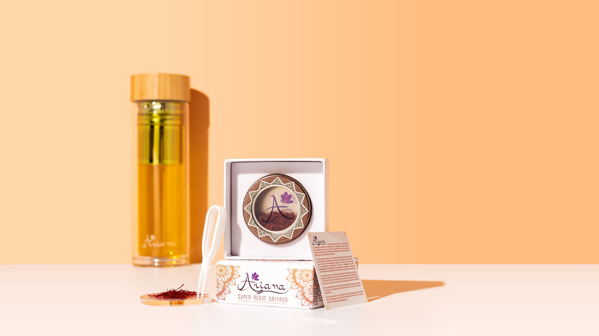 Ariana Double-Wall Glass Infuser Tumbler