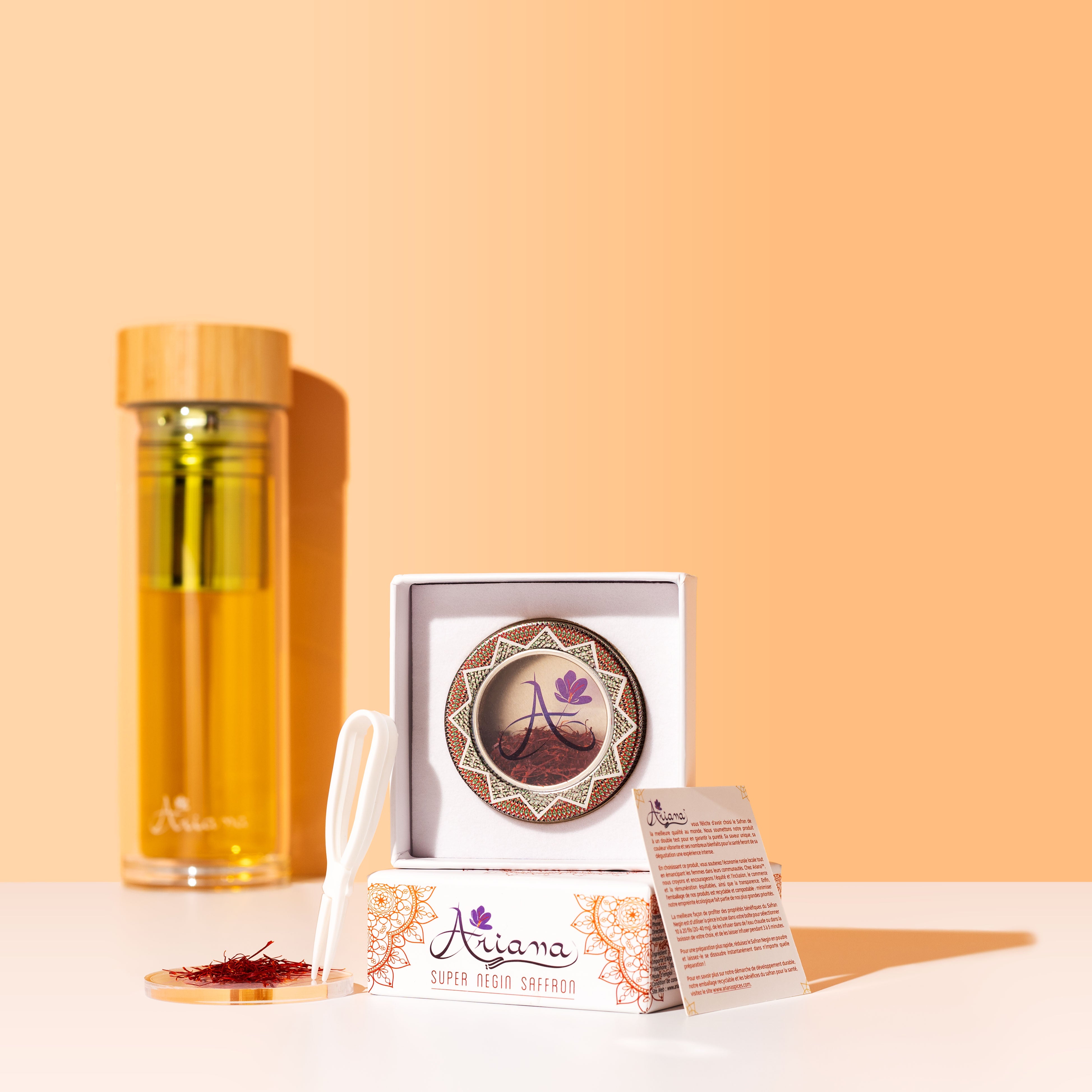 Pure Negin Saffron 1g - with tweezer