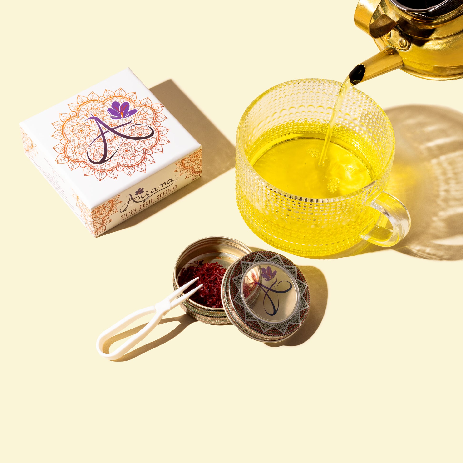 Pure Negin Saffron 1g - with tweezer