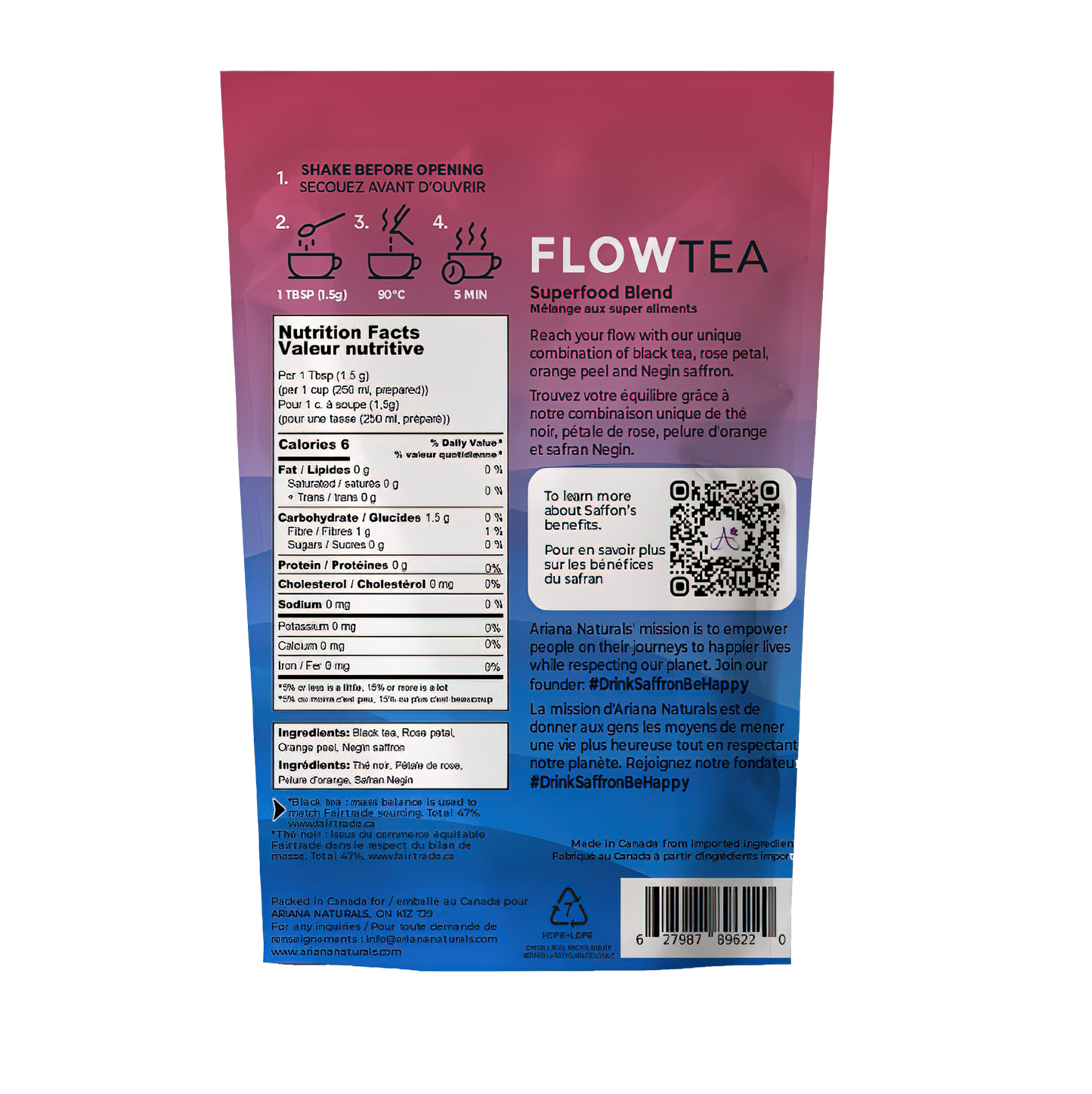 FLOW Tea - Superfood Saffron Blend - 30g