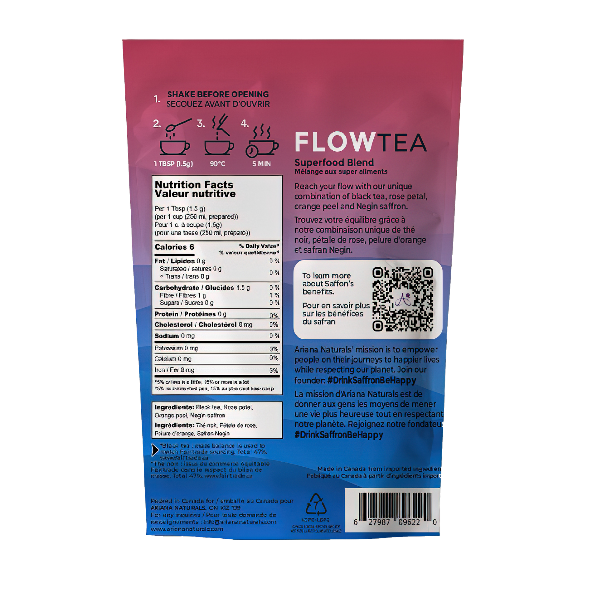FLOW Tea - Superfood Saffron Blend - 30g